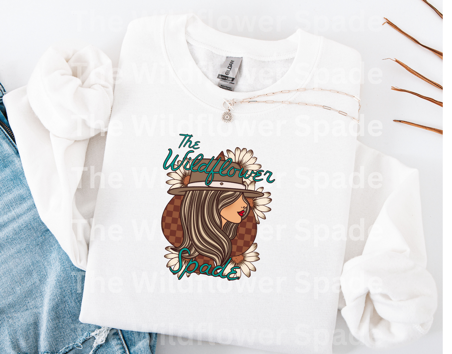 The Wildflower Spade Crewneck