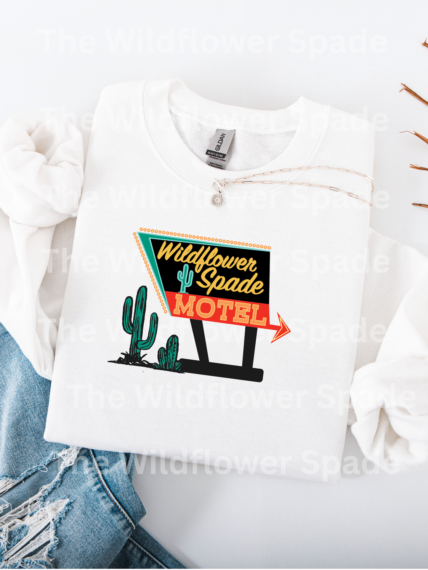 Vintage Motel Graphic Crewneck