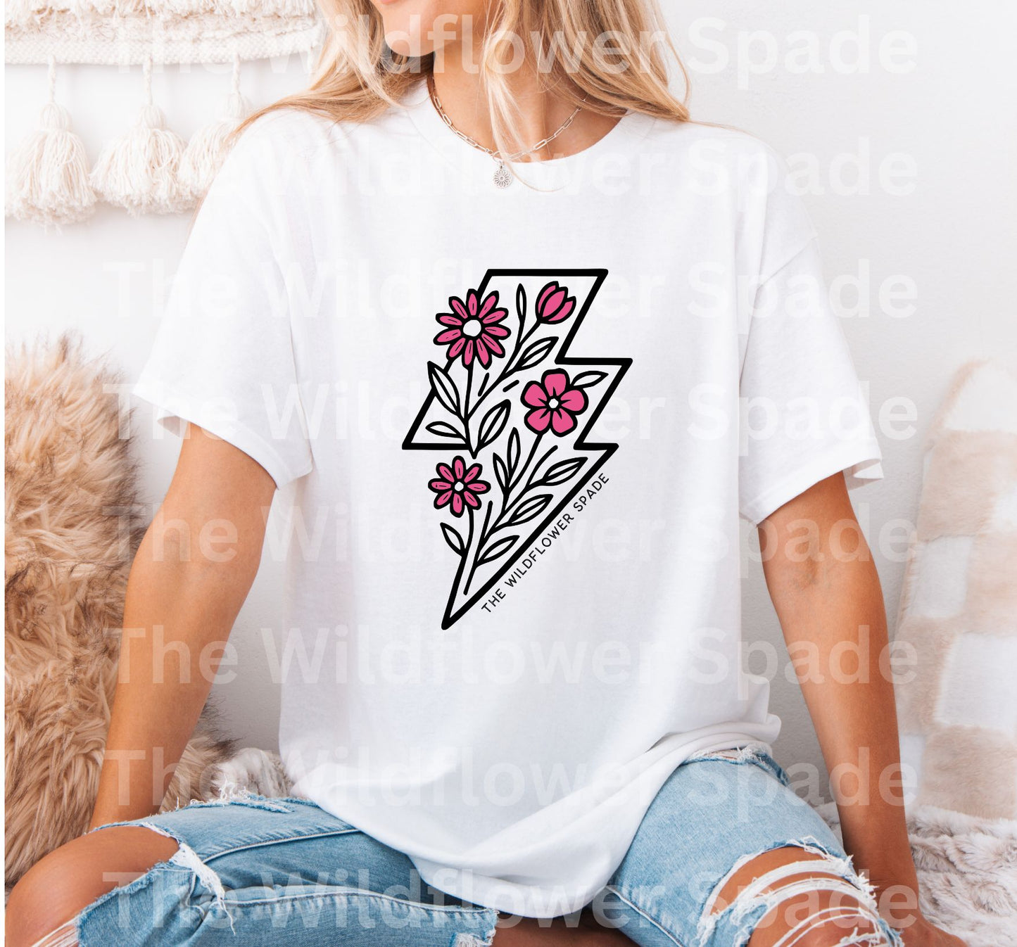 Wildflower Lightning Bolt Graphic Tee