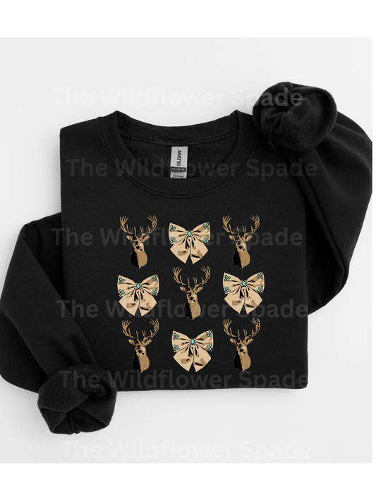 Bucks and Bows Graphic Crewneck