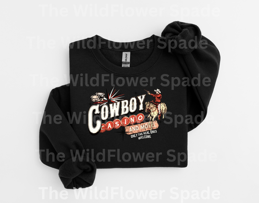 Cowboy Casino Crewneck