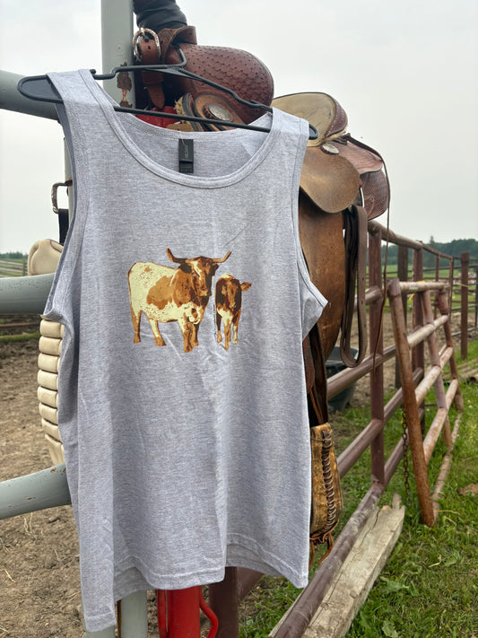 Cow Calf Pair Graphic Tank top