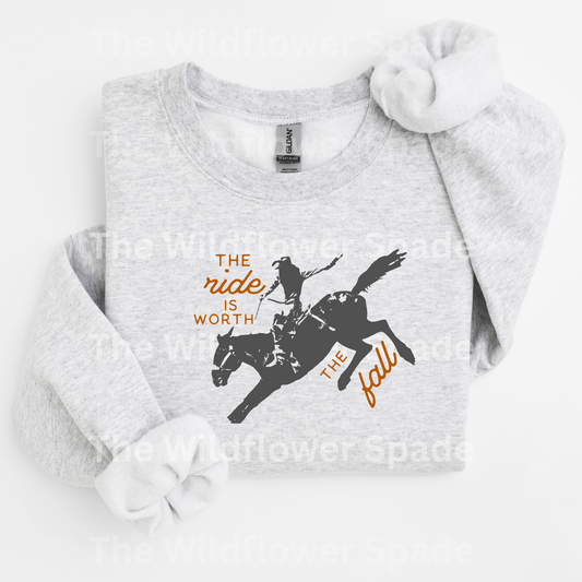 Ride Is Worth The Fall Graphic Crewneck