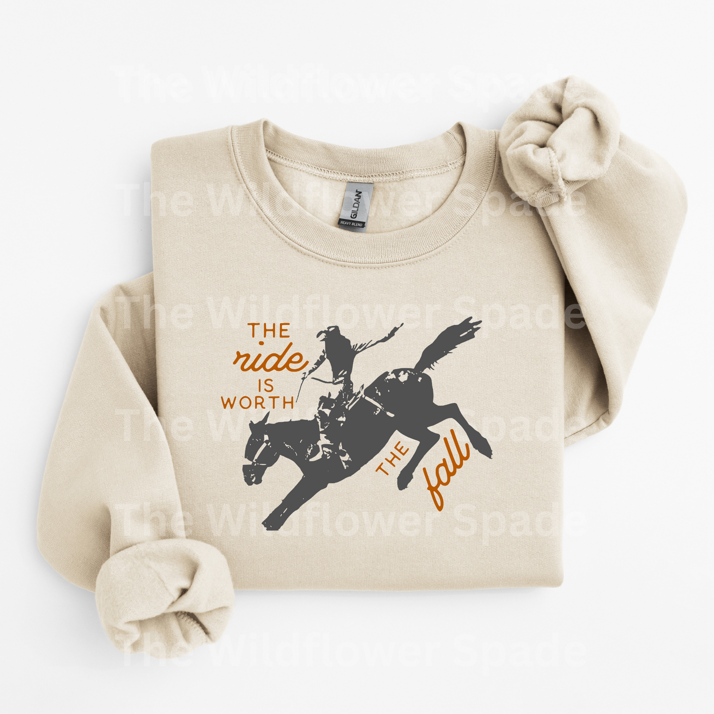 Ride Is Worth The Fall Graphic Crewneck