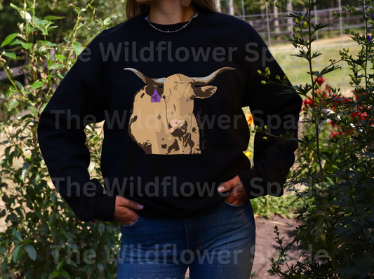 Blondie Cow Graphic Crewneck