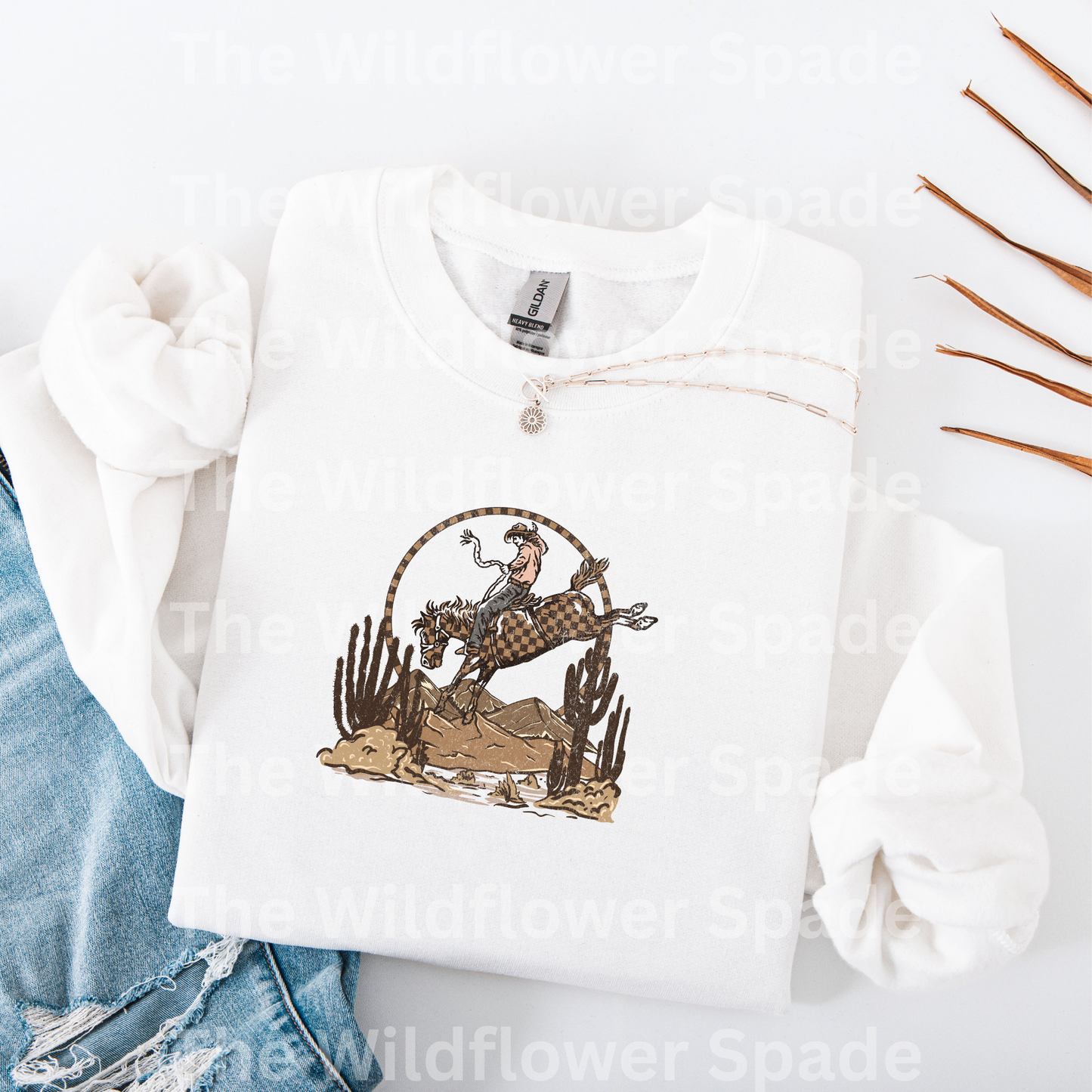 Retro Cowboy Crewneck