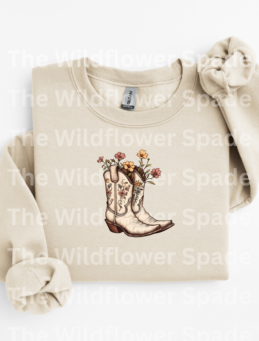 WildFlower Boots Crewneck