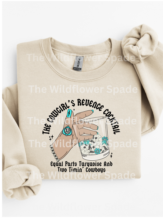 Cowboys Revenge Cocktail Graphic Crewneck