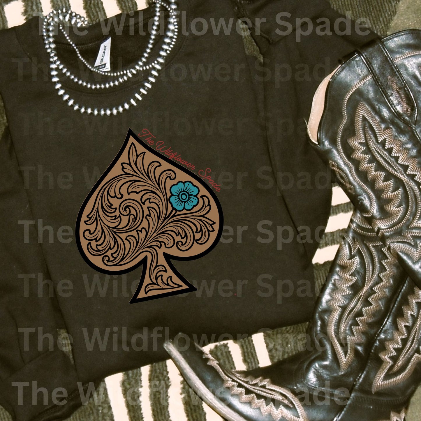 Tooled Spade Graphic Crewneck